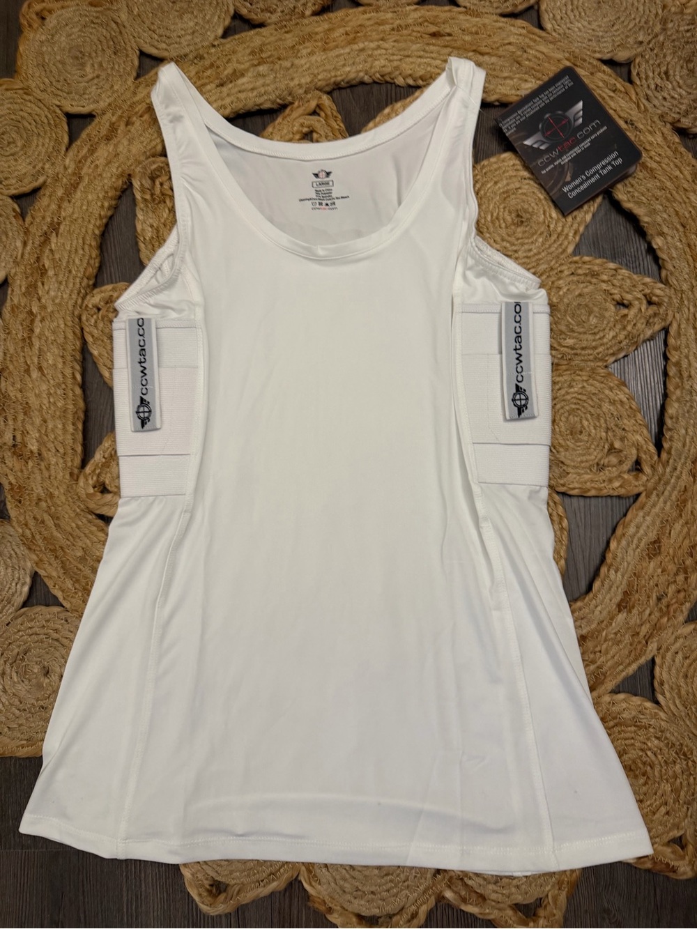 CCW TacCo Women's White Concealment Athletic Tank